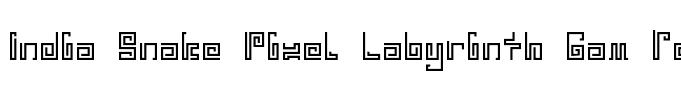 India Snake Pixel Labyrinth Gam Regular