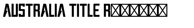 AUSTRALIA TITLE Regular
