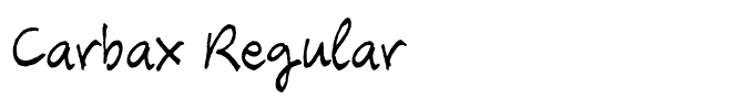 Carbax Regular