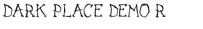 DARK PLACE DEMO Regular