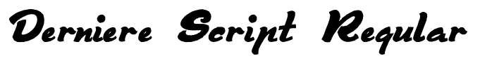 Derniere Script Regular