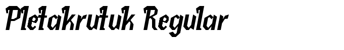 Pletakrutuk Regular