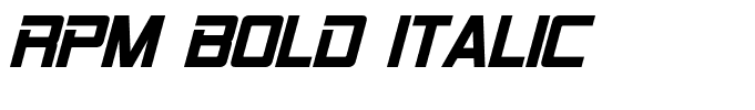 RPM Bold Italic