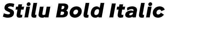 Stilu Bold Italic
