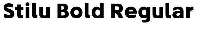Stilu Bold Regular