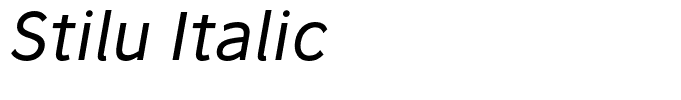 Stilu Italic
