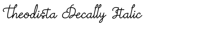 Theodista Decally Italic