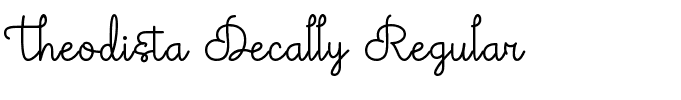 Theodista Decally Regular