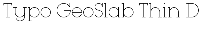 Typo GeoSlab Thin Demo Regular