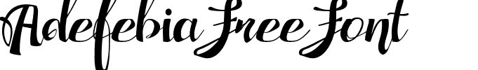 Adefebia Free Font