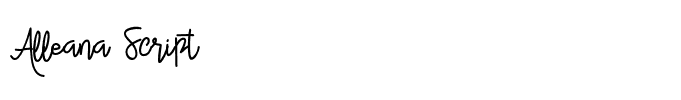 Alleana Script