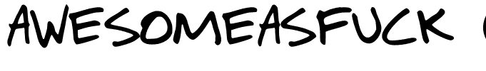 AwesomeAsFuck (OpenType)