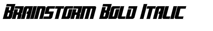 Brainstorm Bold Italic