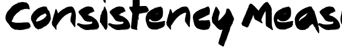 Consistency Measures