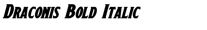 Draconis Bold Italic