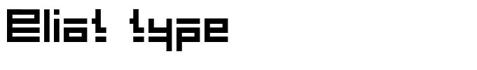 Eliot type