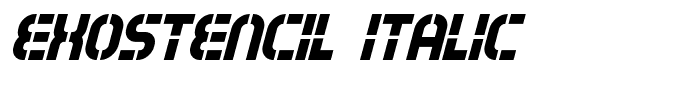 Exostencil Italic