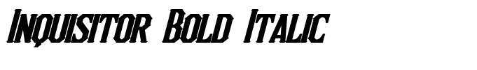 Inquisitor Bold Italic