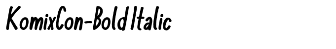 KomixCon-Bold Italic