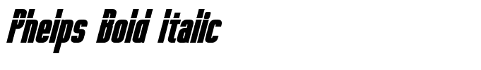 Phelps Bold Italic