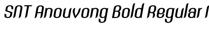 SNT Anouvong Bold Regular Italic