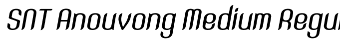 SNT Anouvong Medium Regular Italic