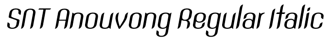 SNT Anouvong Regular Italic