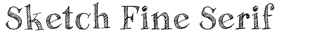 Sketch Fine Serif
