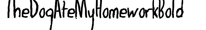 TheDogAteMyHomeworkBold