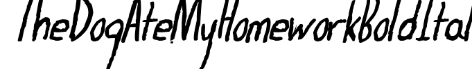 TheDogAteMyHomeworkBoldItal