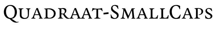 Quadraat-SmallCaps
