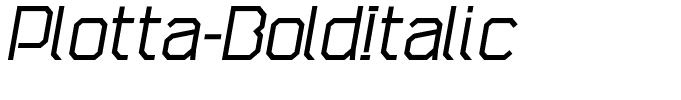Plotta-BoldItalic