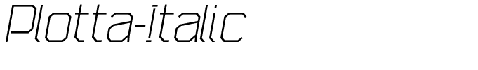 Plotta-Italic