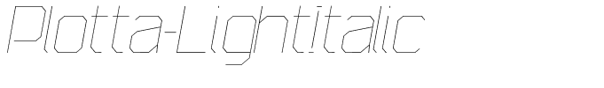Plotta-LightItalic