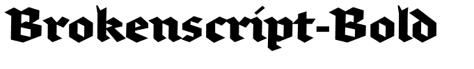 Brokenscript-Bold