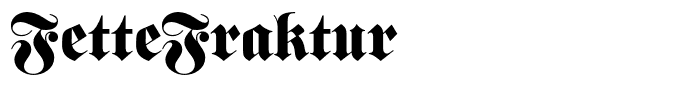 FetteFraktur