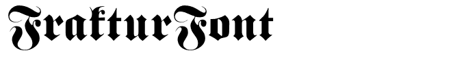 FrakturFont