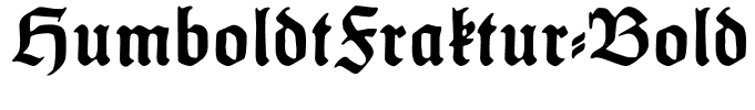 HumboldtFraktur-Bold