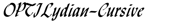 OPTILydian-Cursive
