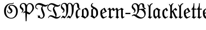 OPTIModern-Blackletter