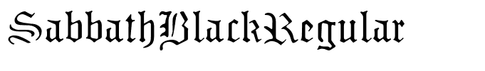 SabbathBlackRegular