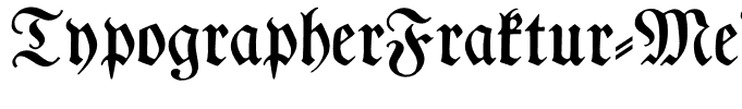 TypographerFraktur-Medium