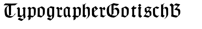 TypographerGotischB