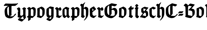 TypographerGotischC-Bold