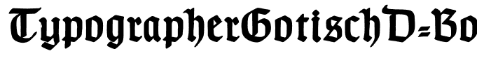 TypographerGotischD-Bold