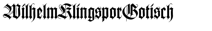 WilhelmKlingsporGotisch