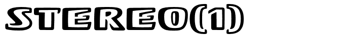 Stereo(1)