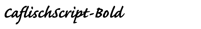 CaflischScript-Bold