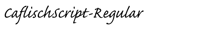 CaflischScript-Regular