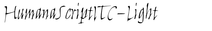 HumanaScriptITC-Light